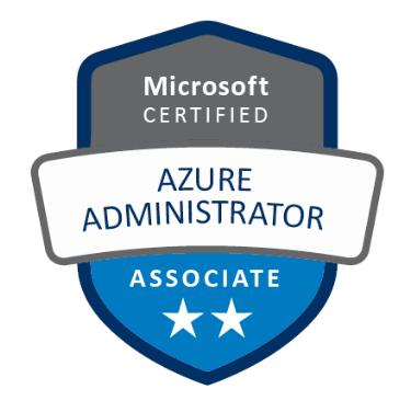 Microsoft Certified Azure Administrator Associate badge