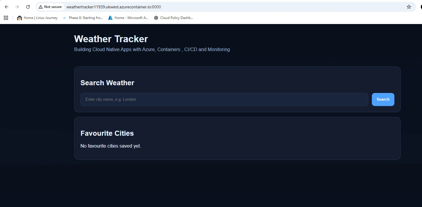 Azure Container Instances test runtime